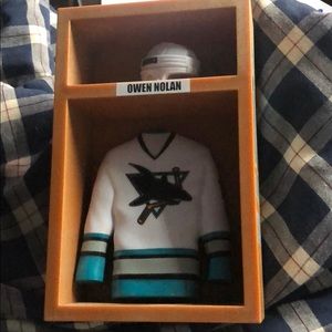 Owen Nolan replica locker sharks
